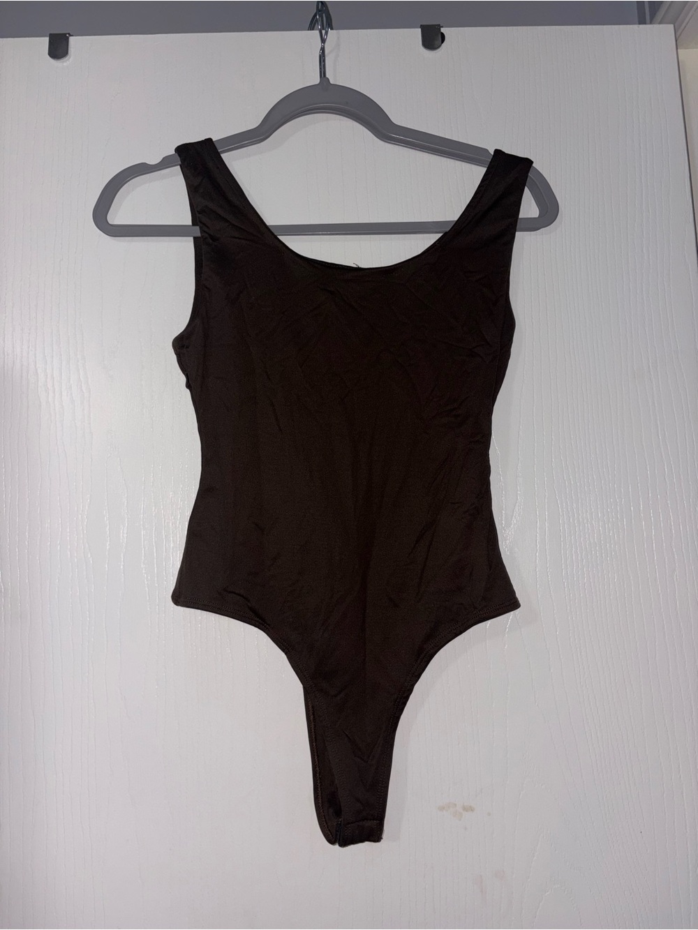Windsor brown Scoop Neck Stretch Bodysuit